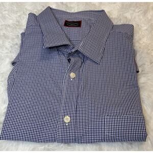 Untuckit Xxxlc Gingham Pattern Long sleeve Button down Men’s Shirt